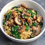 Mushroom Spinach Cauliflower Rice