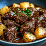 Slow Cooker Garlic Butter Beef Bites