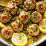 Chicken Piccata Meatballs