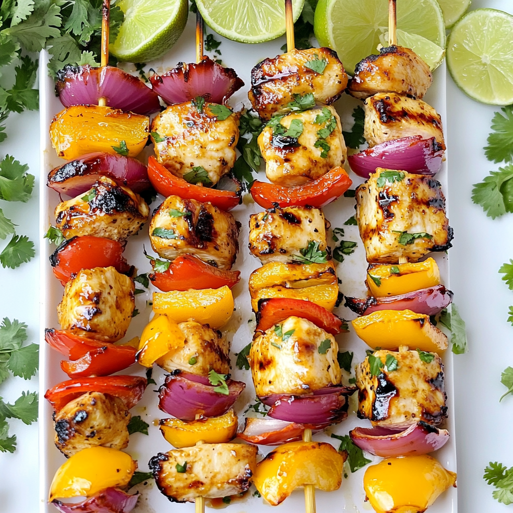 Grilled Mango Chicken Skewers