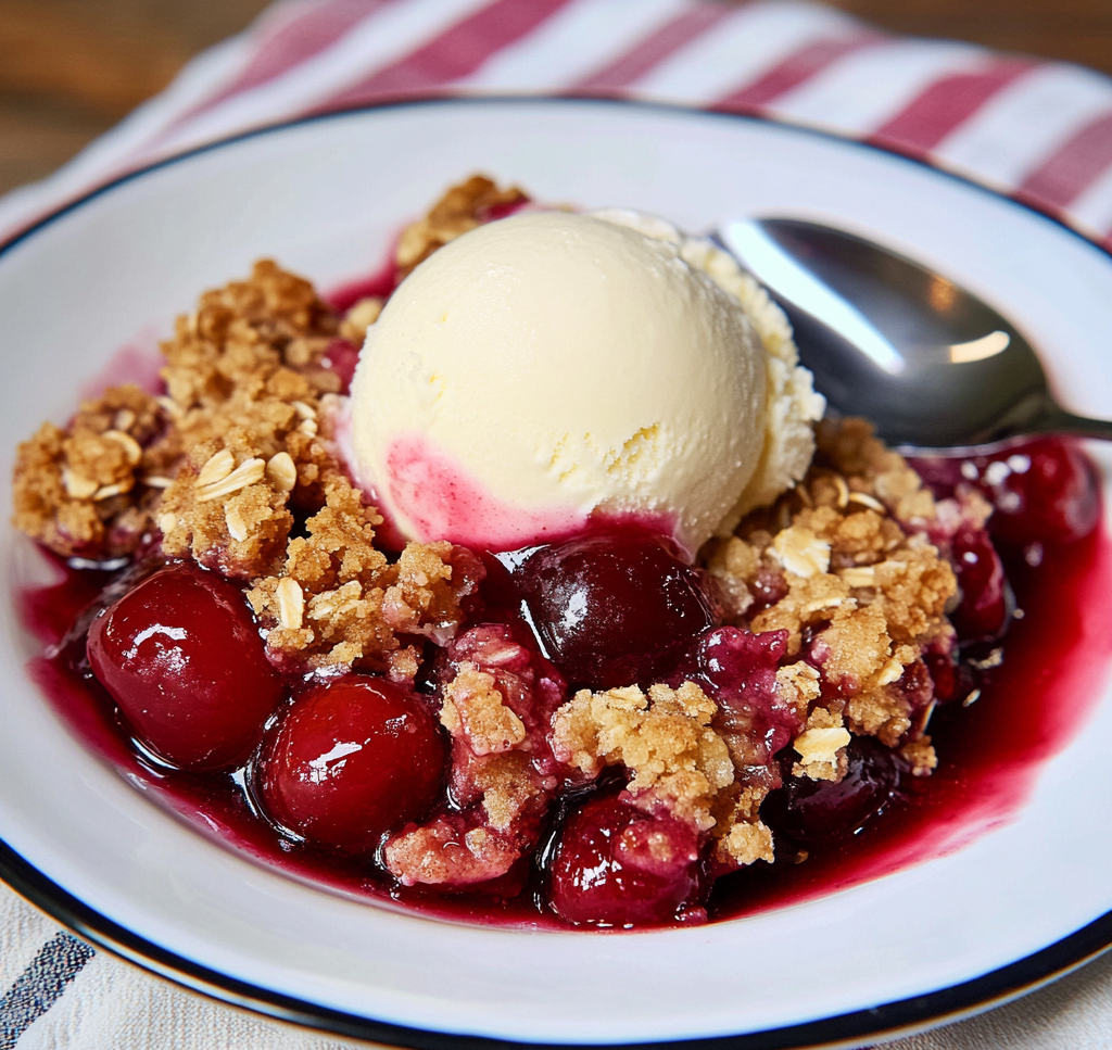 Easy Cherry Crisp