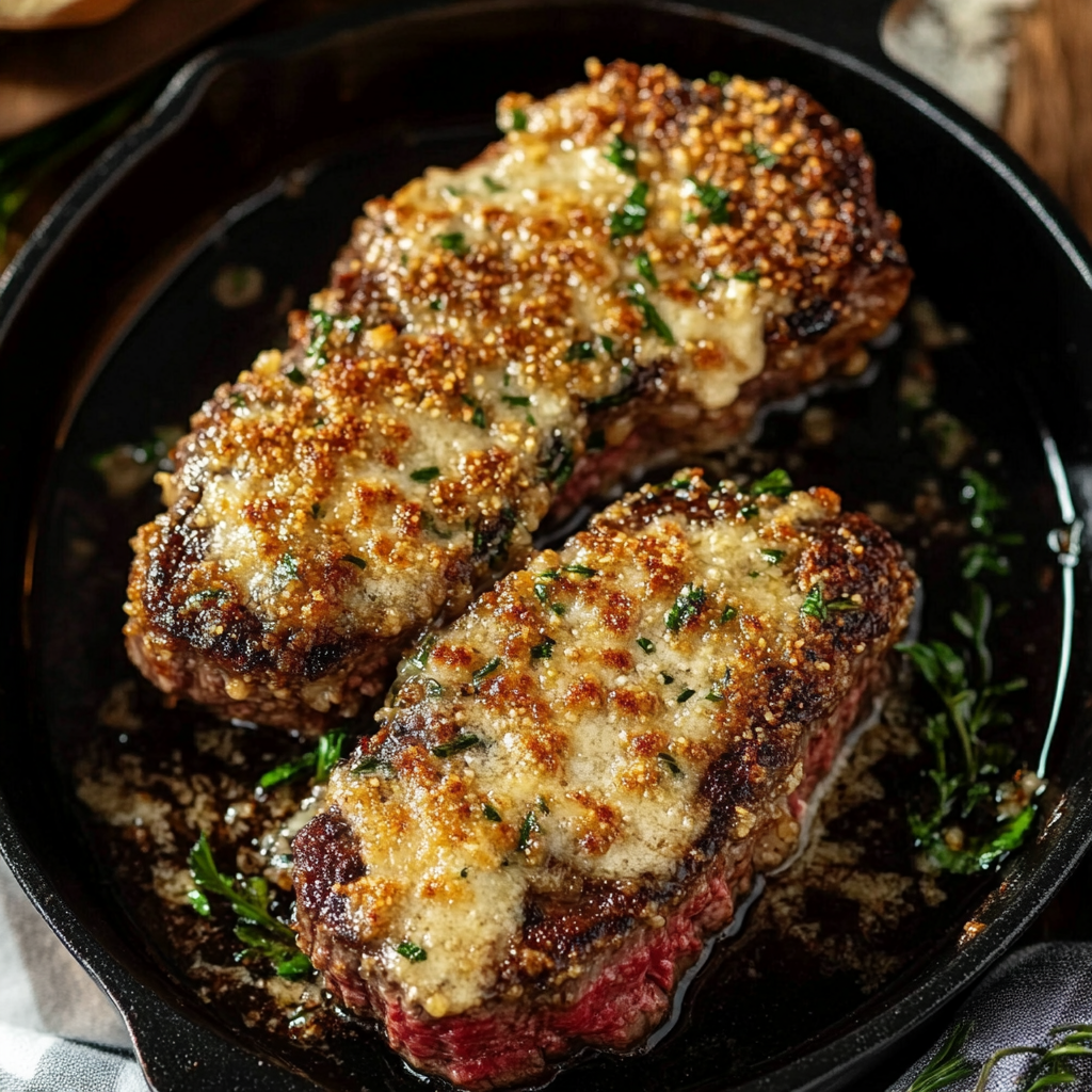 Parmesan Crusted Steak Perfection
