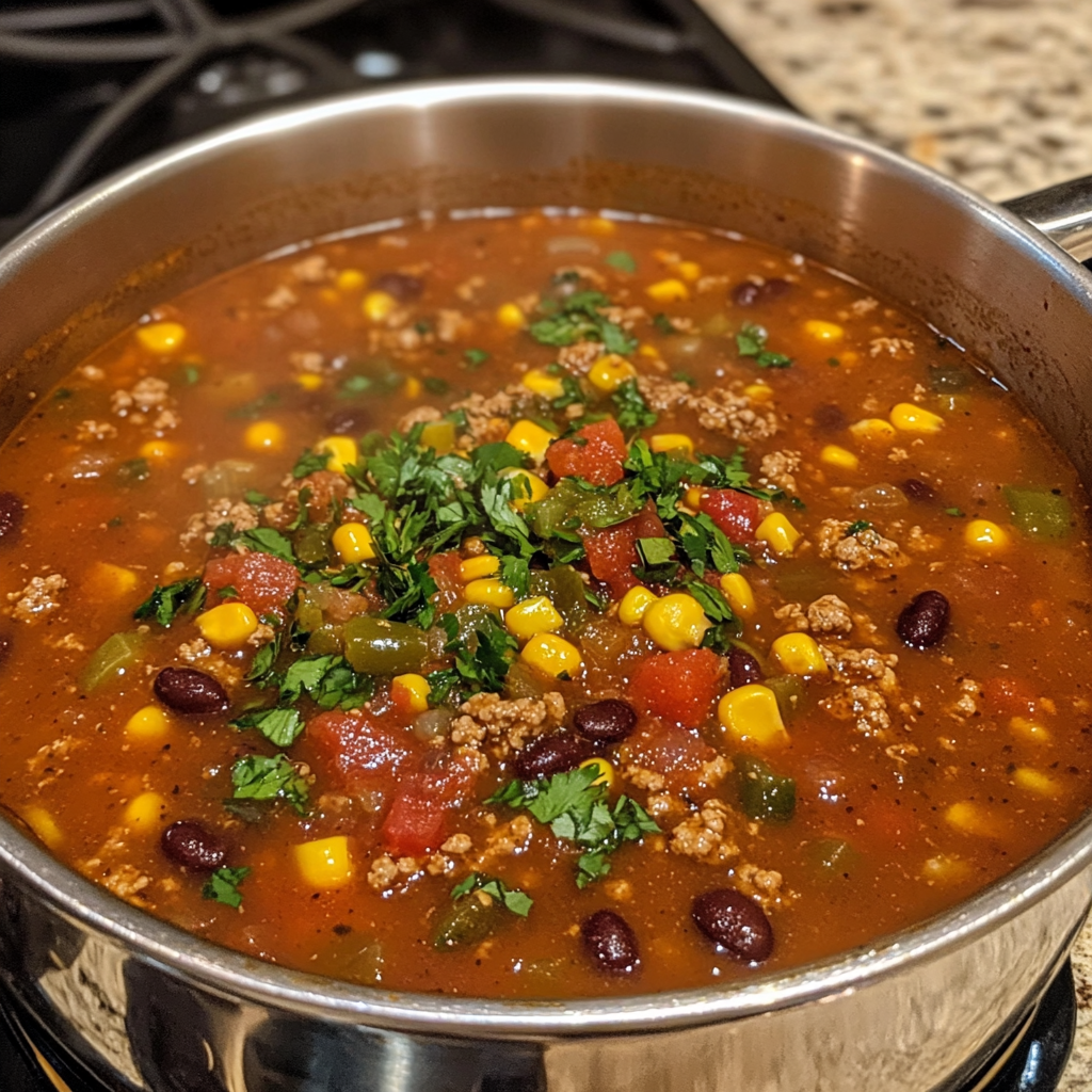 Taco Soup – Hearty, Zesty & One-Pot Comfort