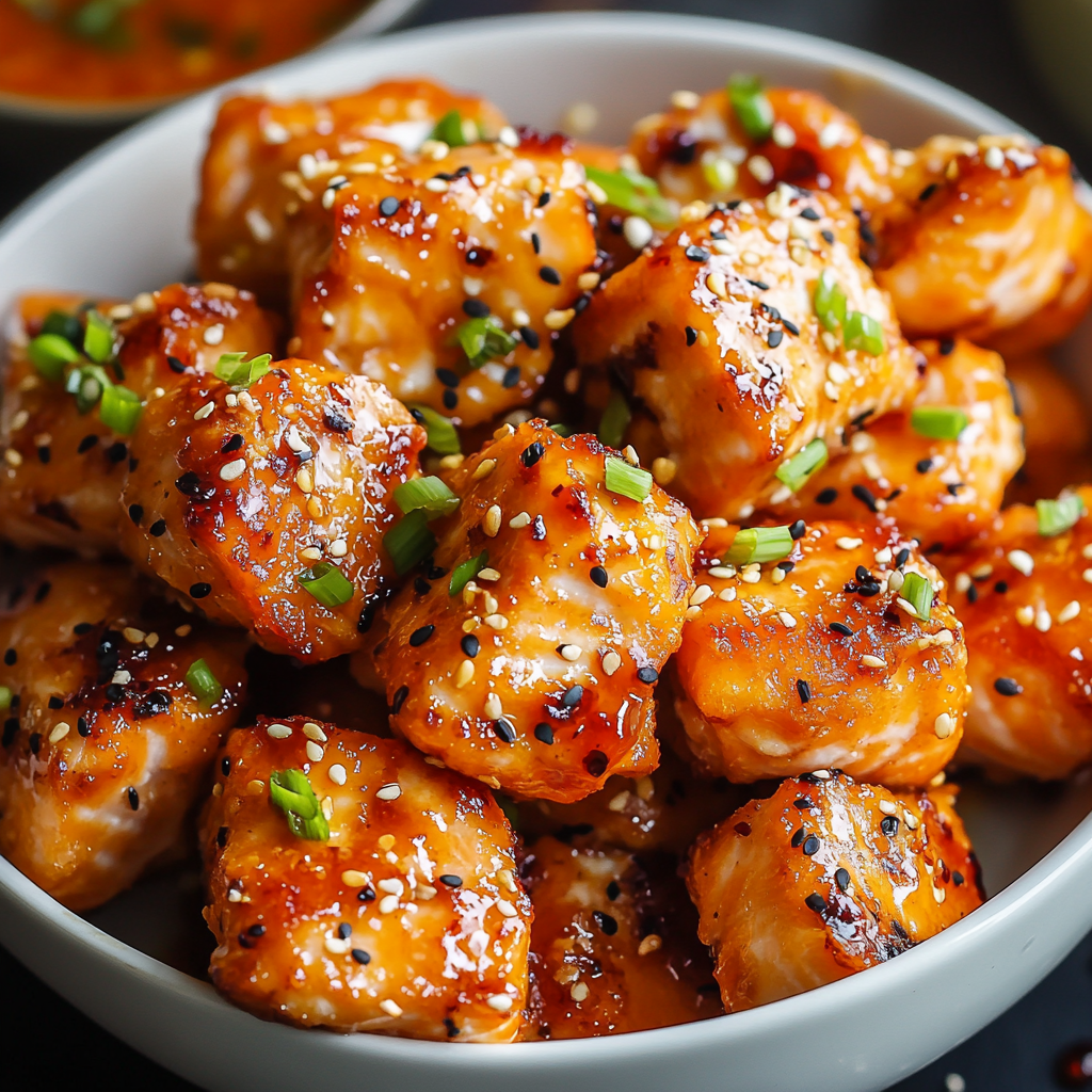 Easy Bang Bang Salmon Bites