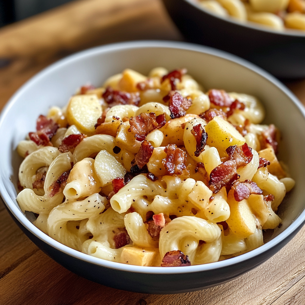 Maple Bacon Apple Pasta Salad