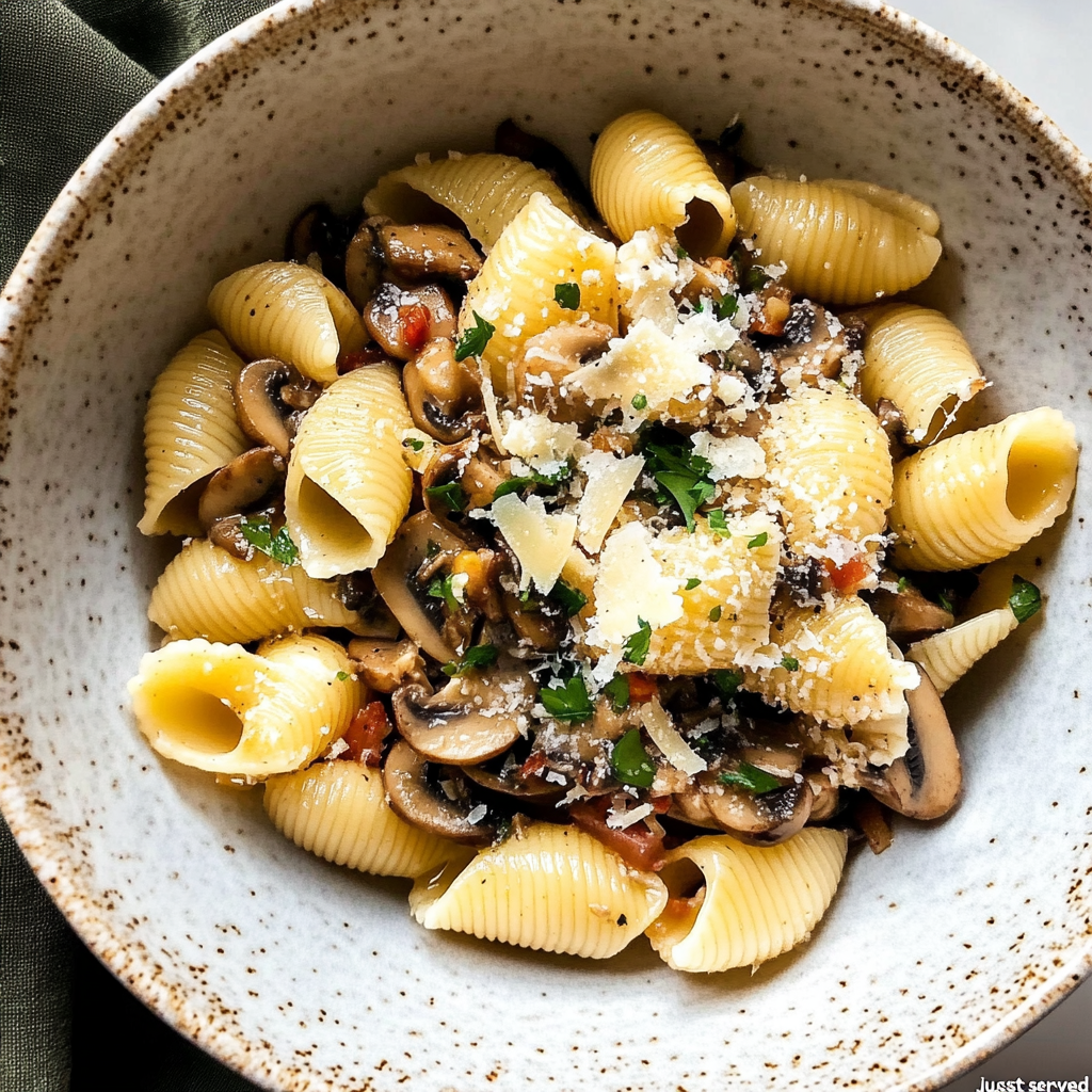 Brown Butter Mushroom & Sage Pasta Salad