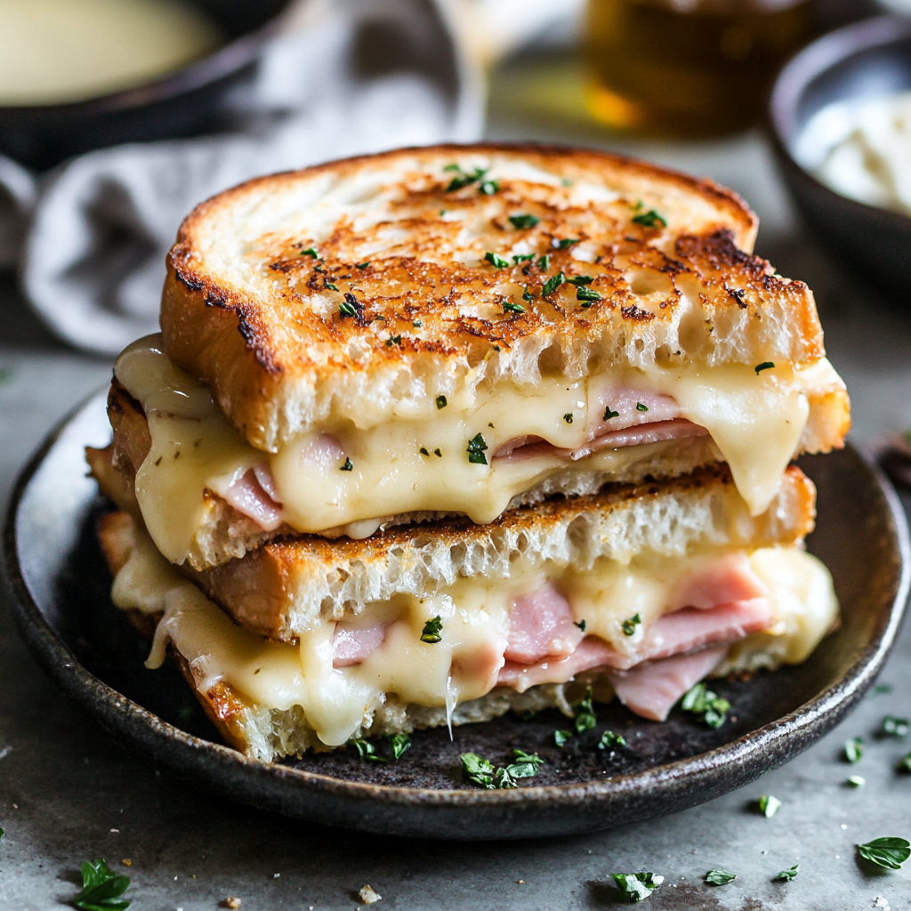 Gooey Grilled Ham & Cheese