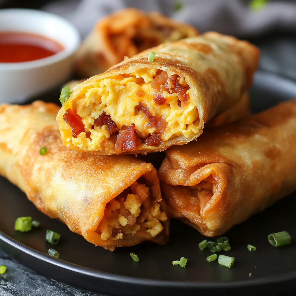 Breakfast Egg Roll Burritos