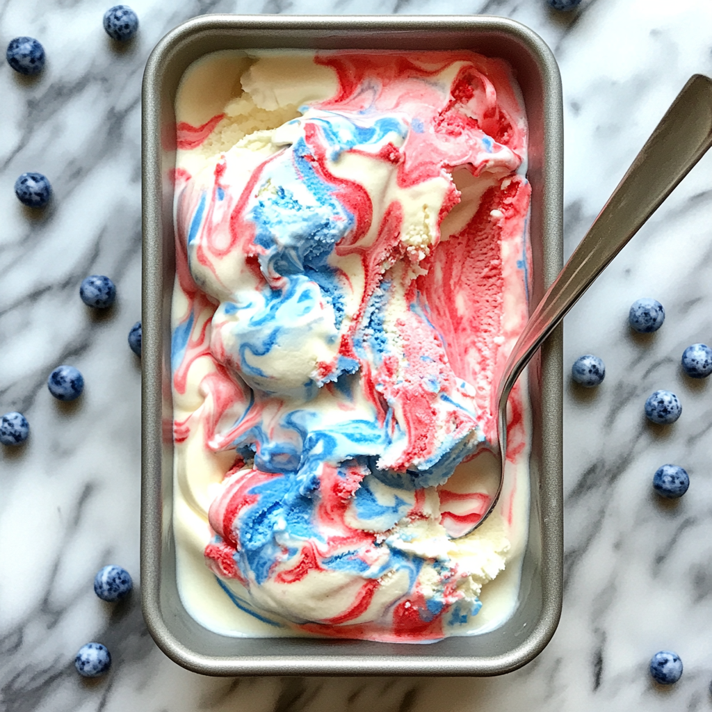 Red and Blue Ice Cream