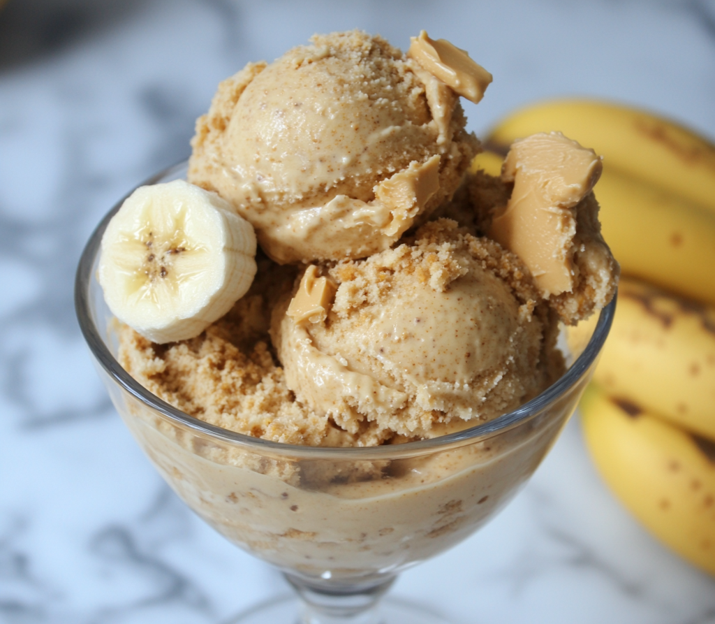 Banana Ice Cream with Peanut Butter