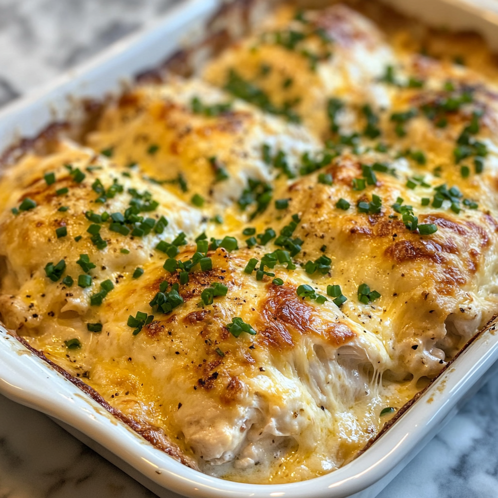 Keto Chicken Cheese Bake