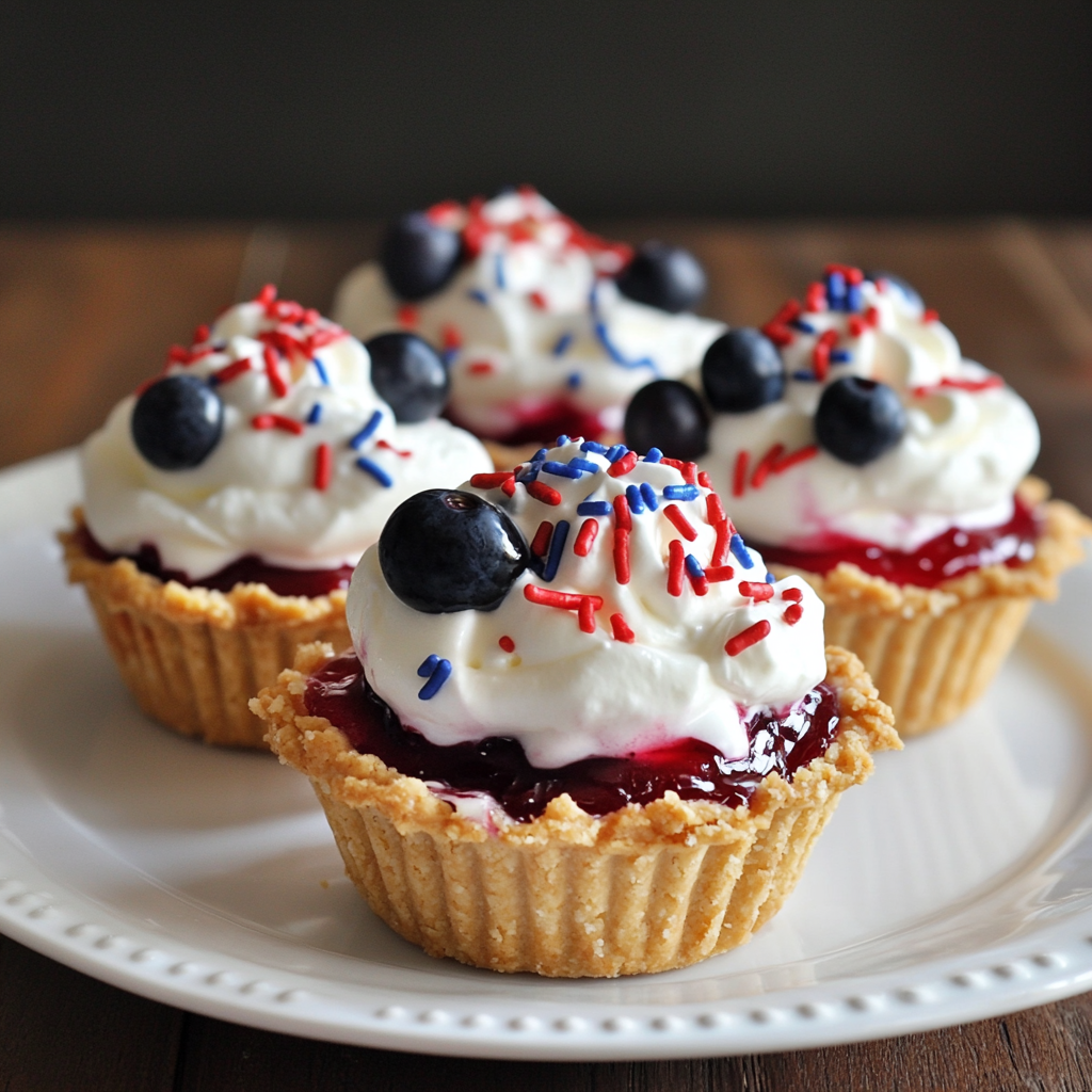 No-Bake Patriotic Pudding Pie