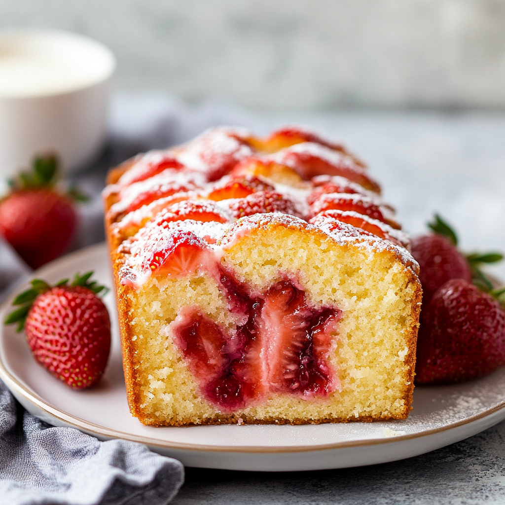 Strawberry Pound Cake