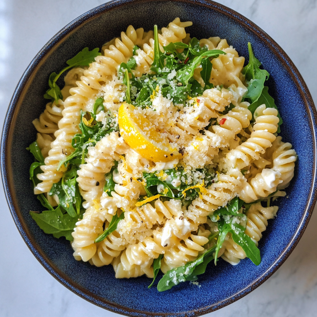 Lemon Ricotta Pasta with Arugula