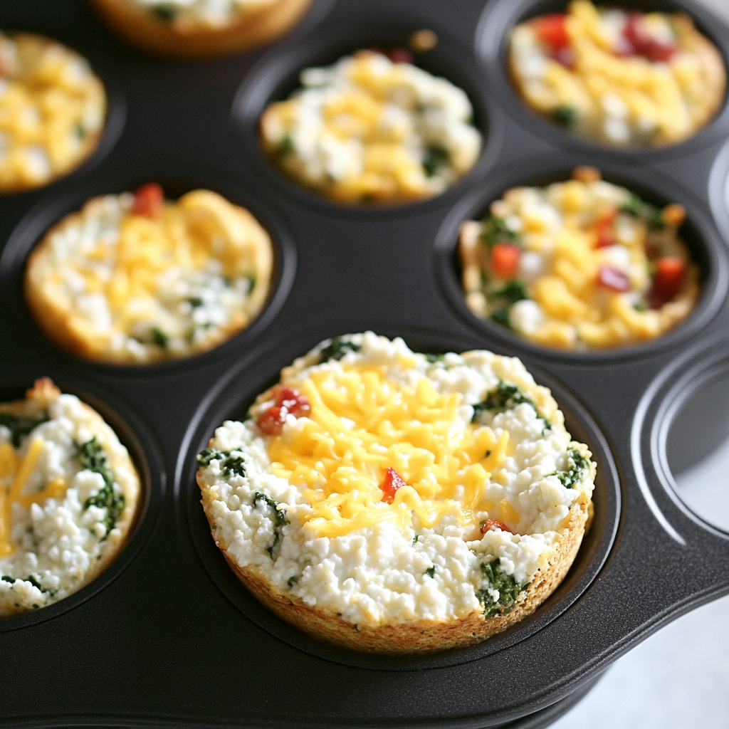 Fluffy Cottage Cheese Egg Muffins