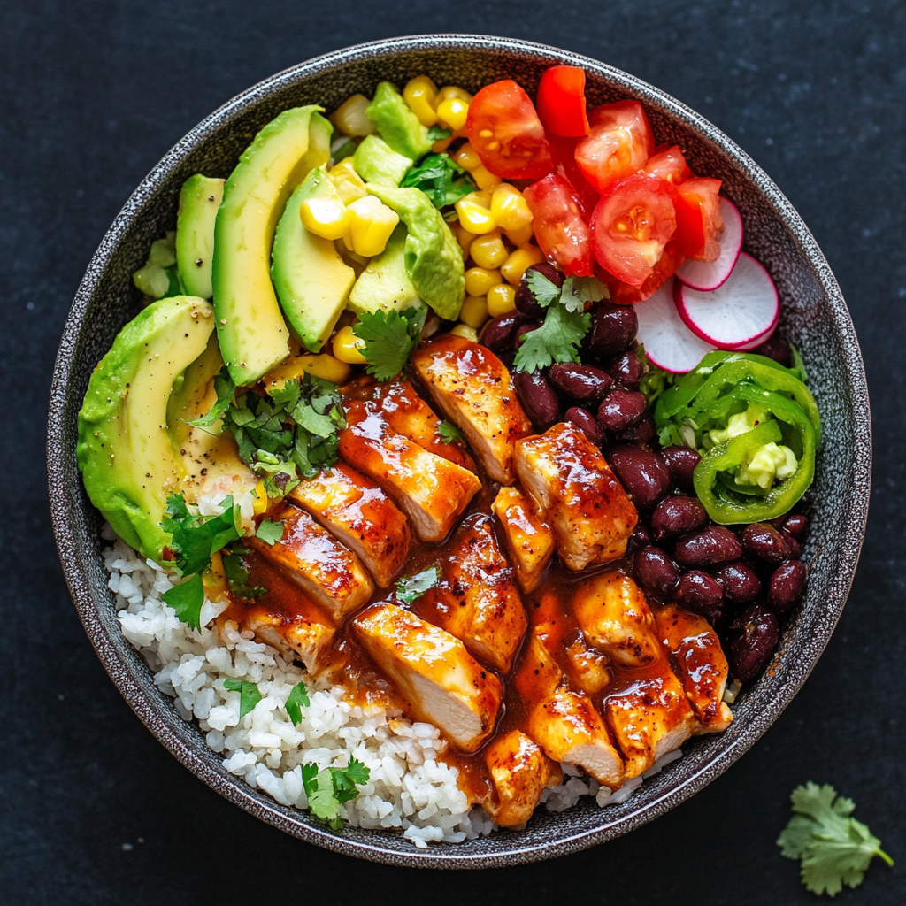 Honey Chipotle Chicken Rice Bowls
