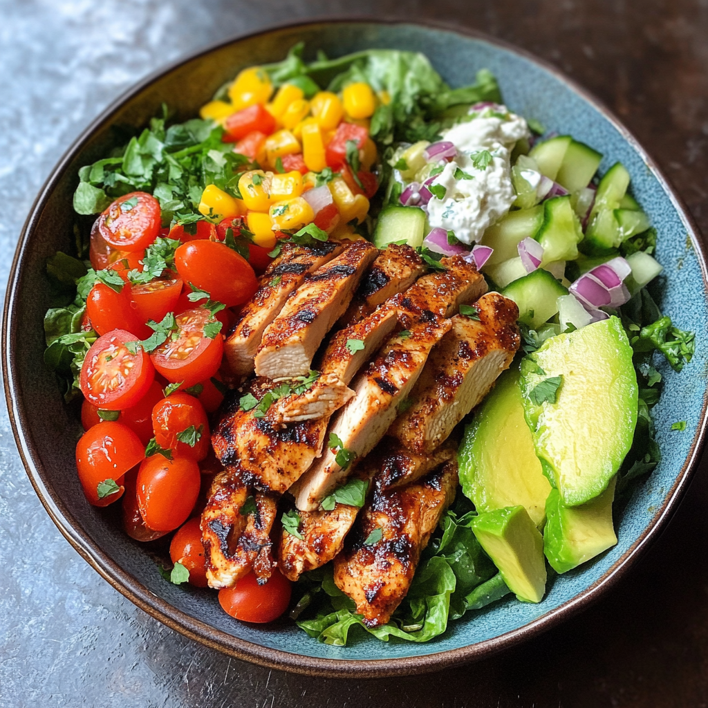 Peruvian Grilled Chicken Salad