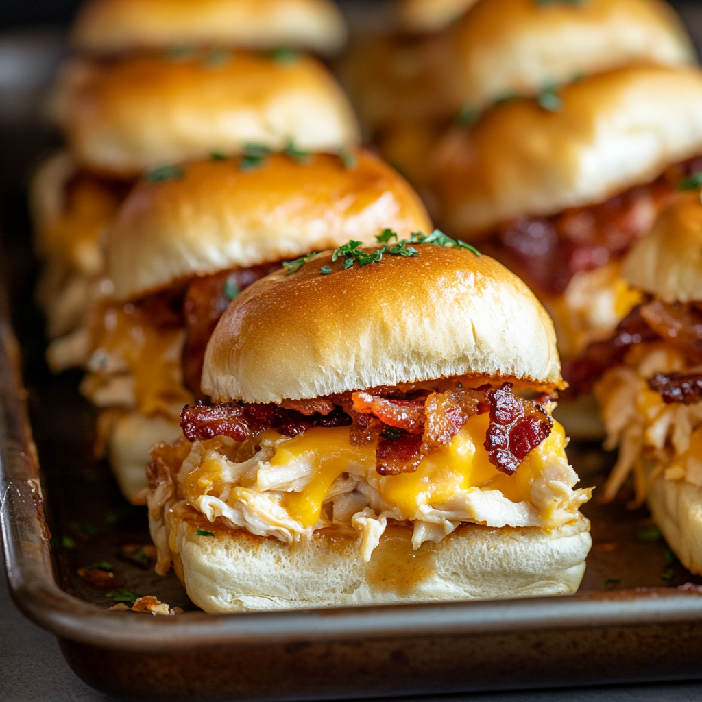 BBQ Chicken & Bacon Ranch Sliders