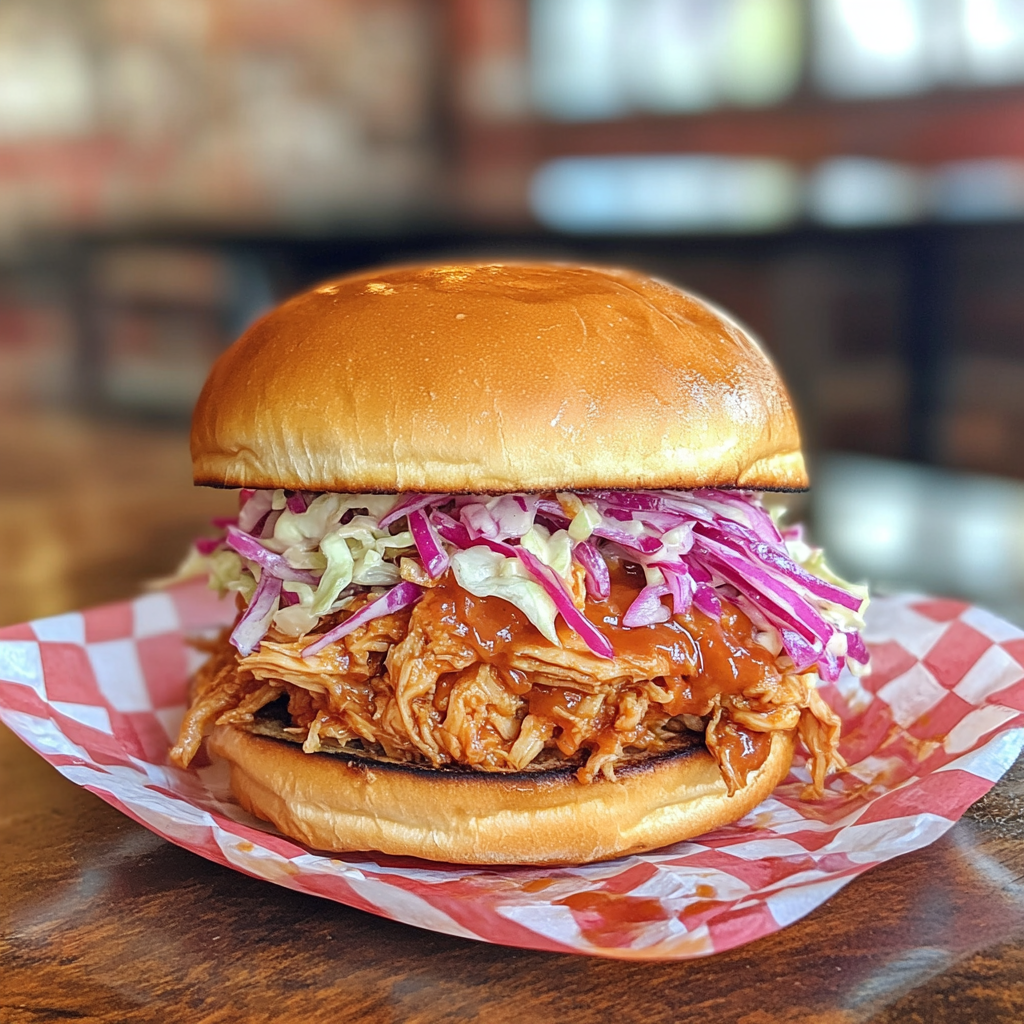Carolina BBQ Pulled Chicken Sandwich