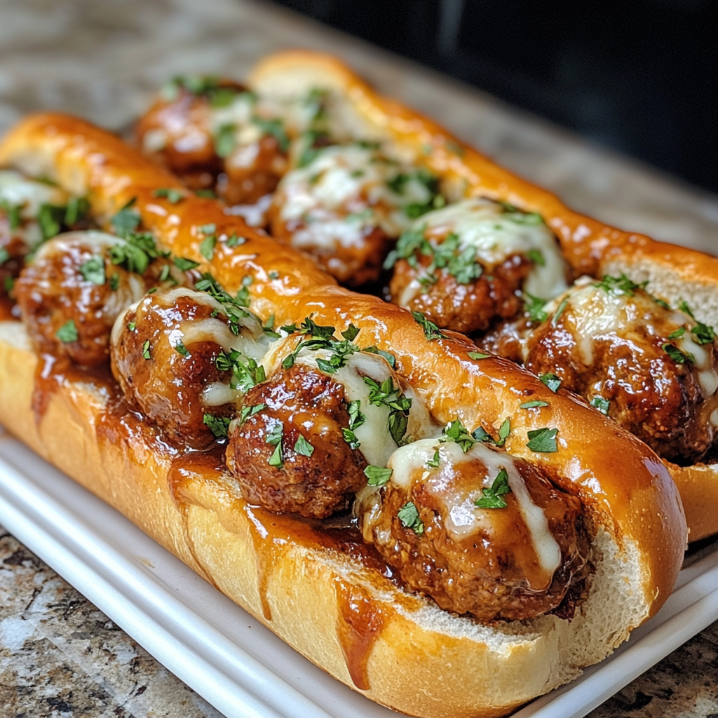 Honey Garlic BBQ Meatball Sub