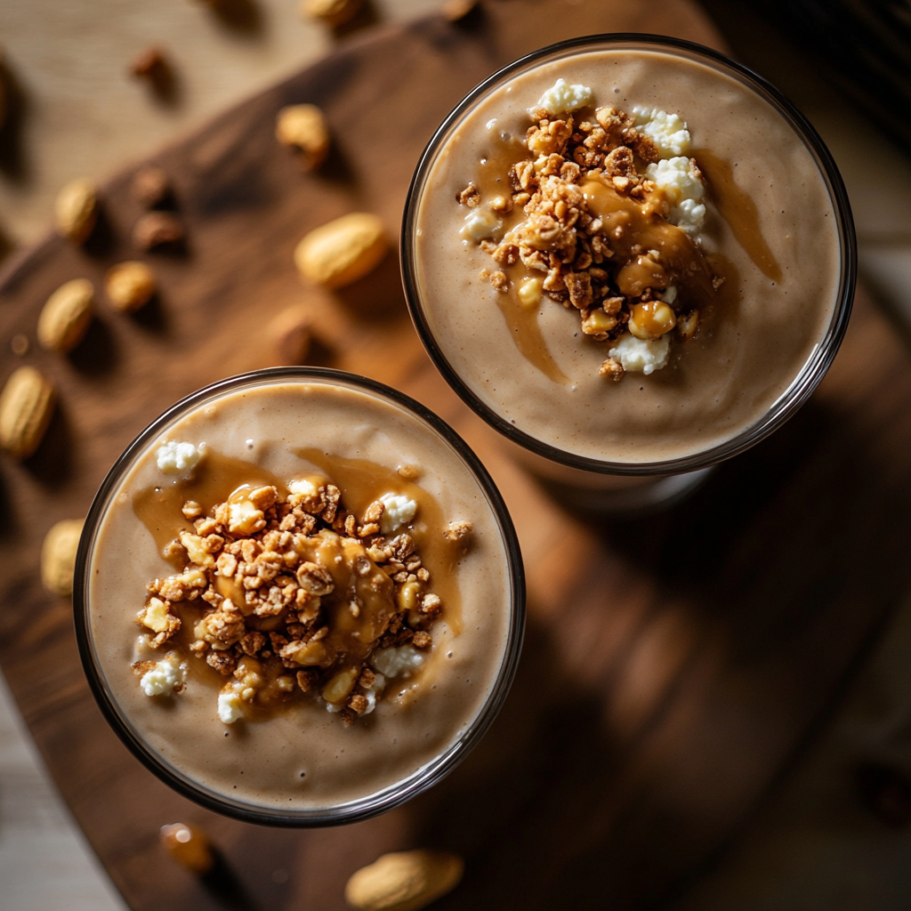Cottage Cheese Peanut Butter Smoothie