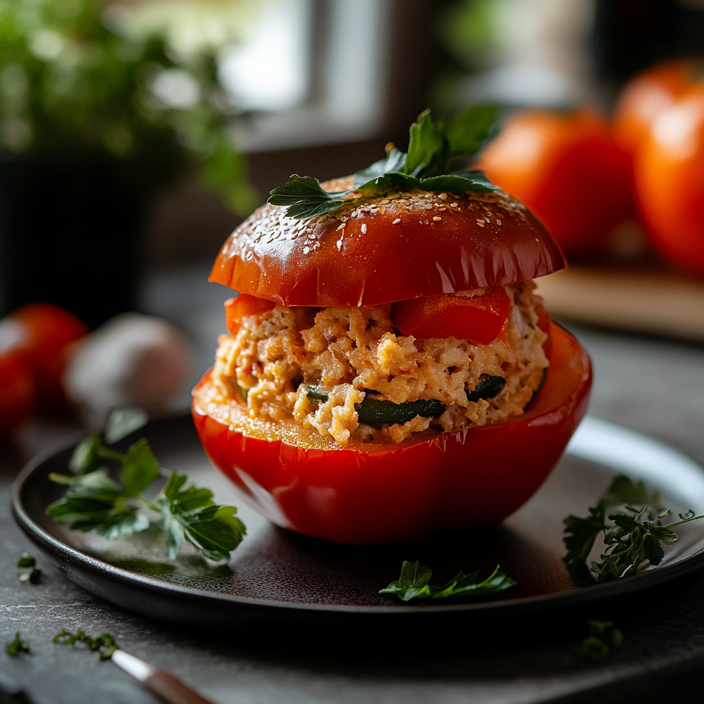 Stuffed Bell Pepper Sandwich
