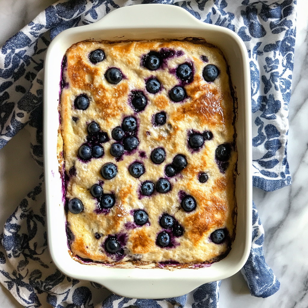 Blueberry Buttermilk Pancake Casserole