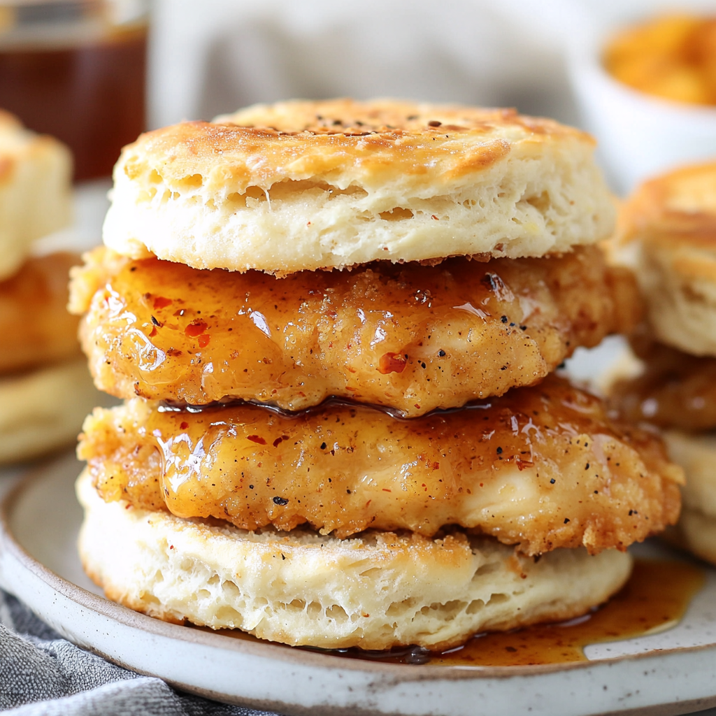 Hot Honey Chicken Biscuits