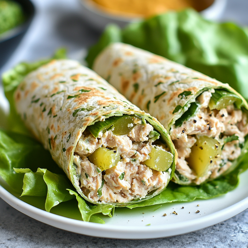 Tuna Cottage Cheese Wraps
