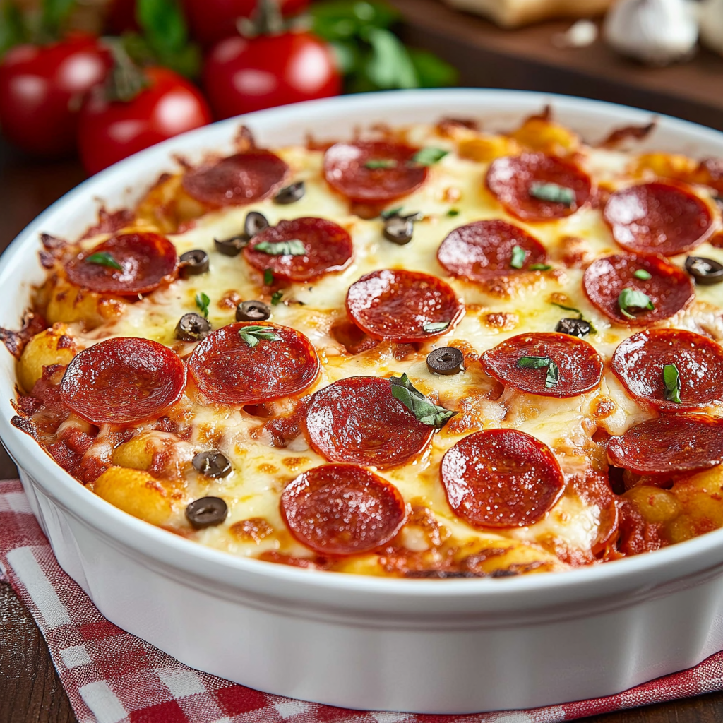 Pepperoni Pizza Casserole