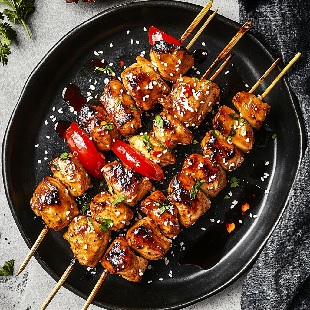 Teriyaki Grilled Chicken Skewers