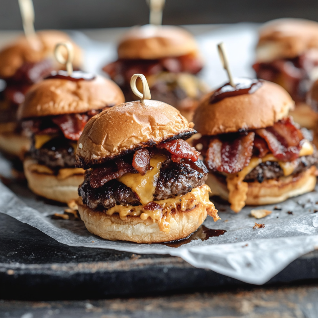 BBQ Bacon Cheeseburger Sliders