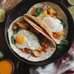 Crispy Potato, Egg & Cheese Tacos