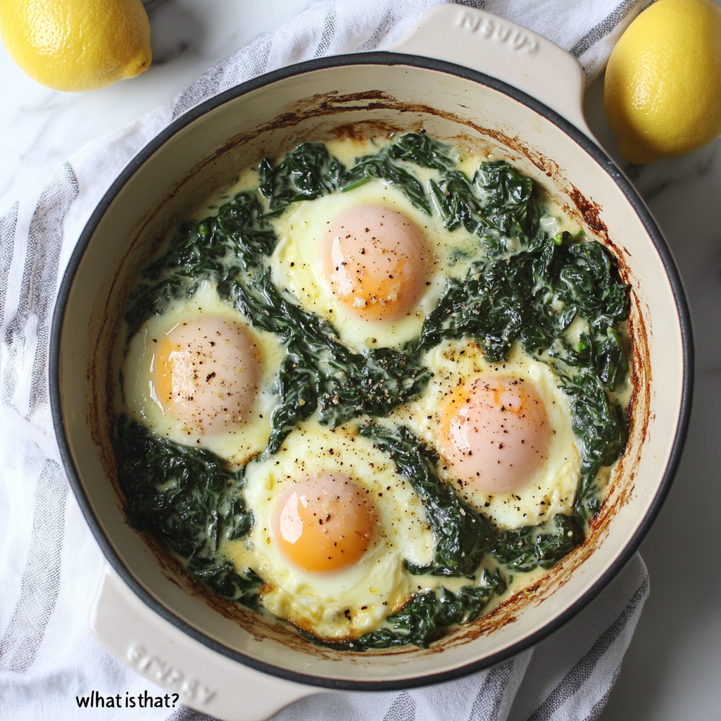 Baked Eggs Florentine