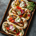 Sheet Pan Chicken Shawarma Havarti Sandwich