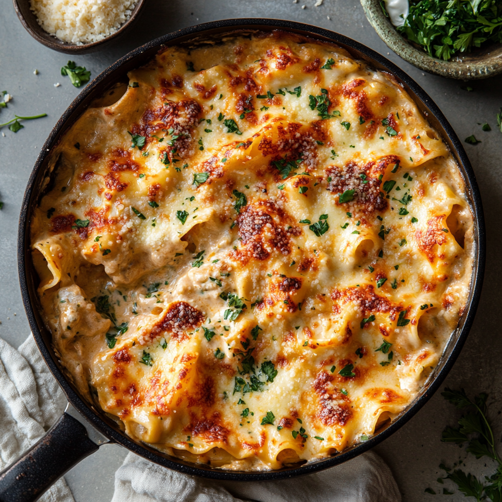 ONE-PAN CHICKEN LASAGNE
