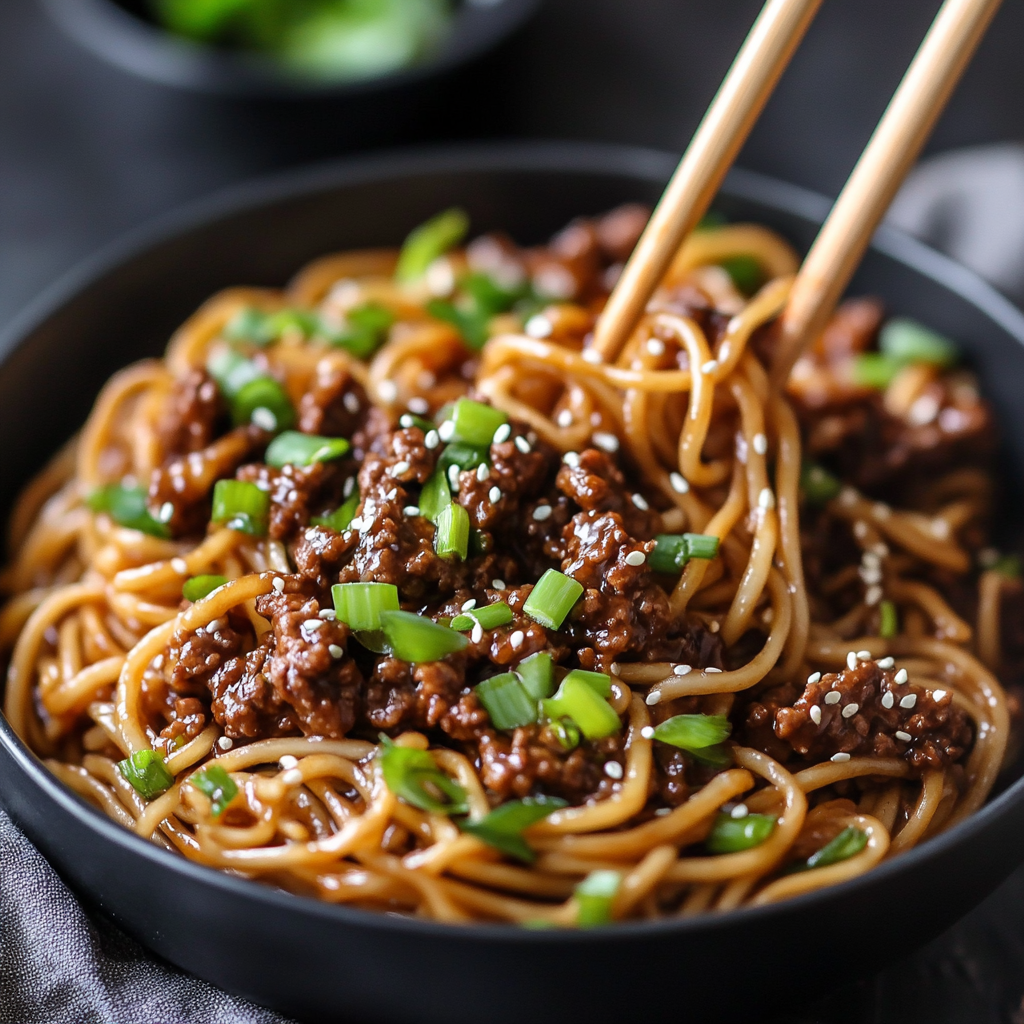High Protein Mongolian Noodles