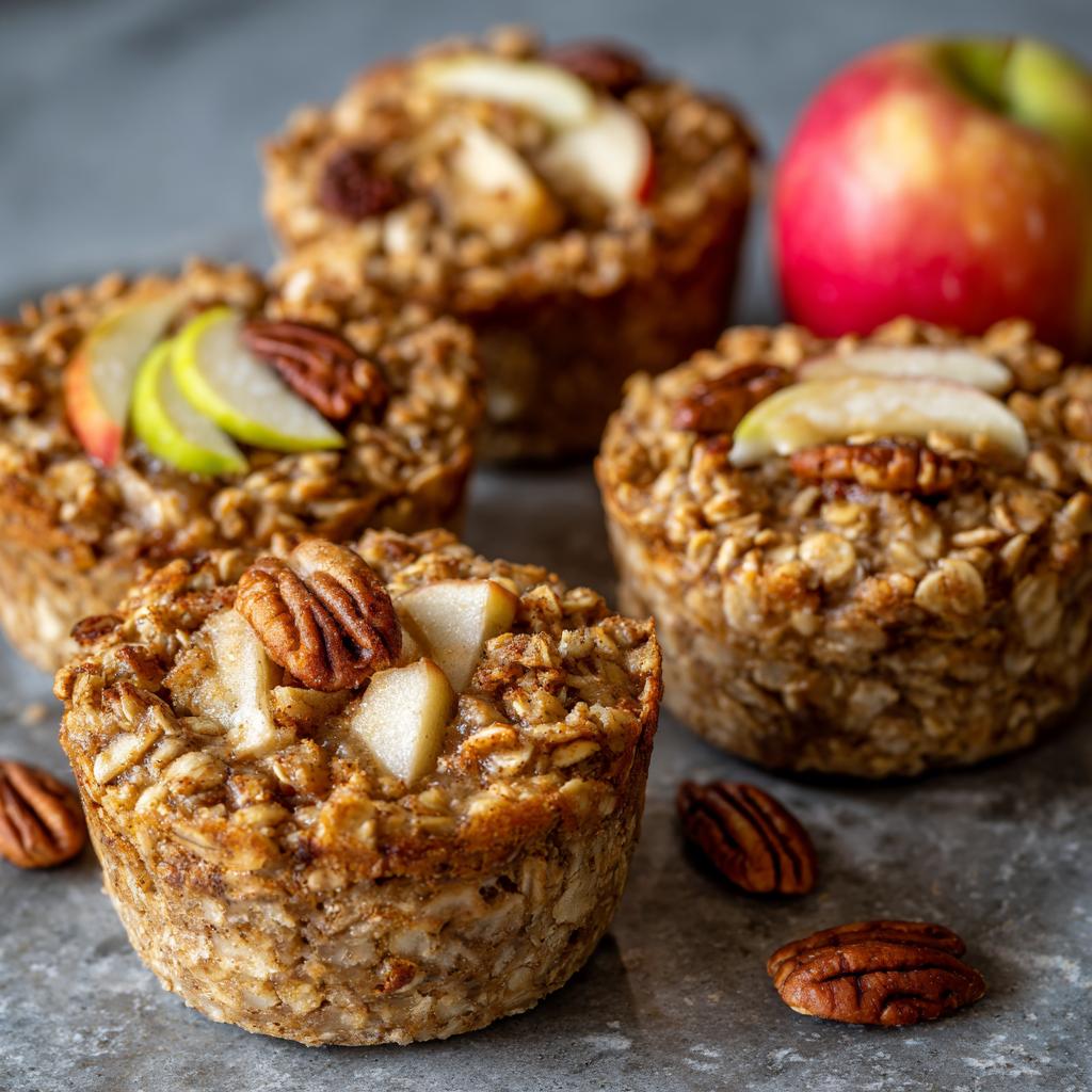 Baked Apple Cinnamon Oatmeal Cups