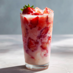 Korean Fresh Strawberry Milk Drink