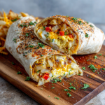 Breakfast Burrito with Hash Browns