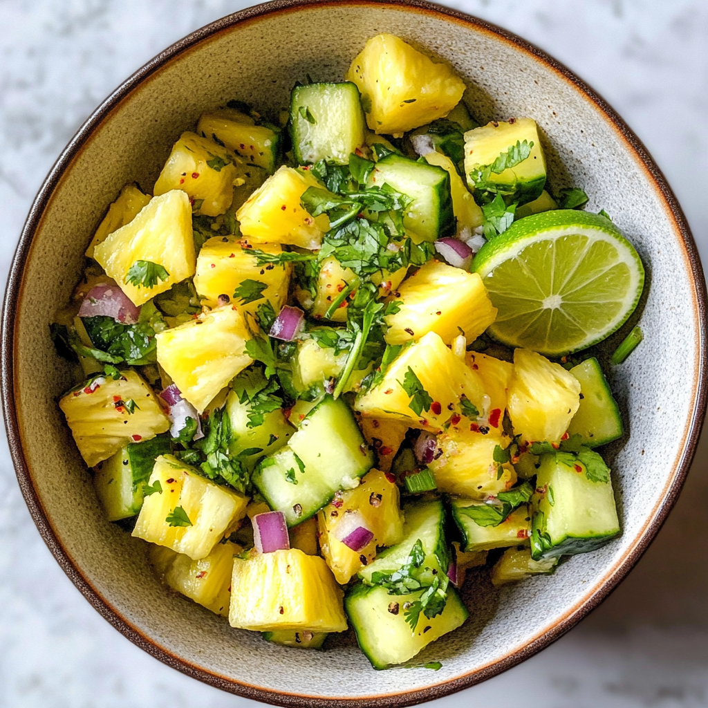 Pineapple Cucumber Salad