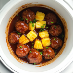 Crock Pot Hawaiian Meatballs