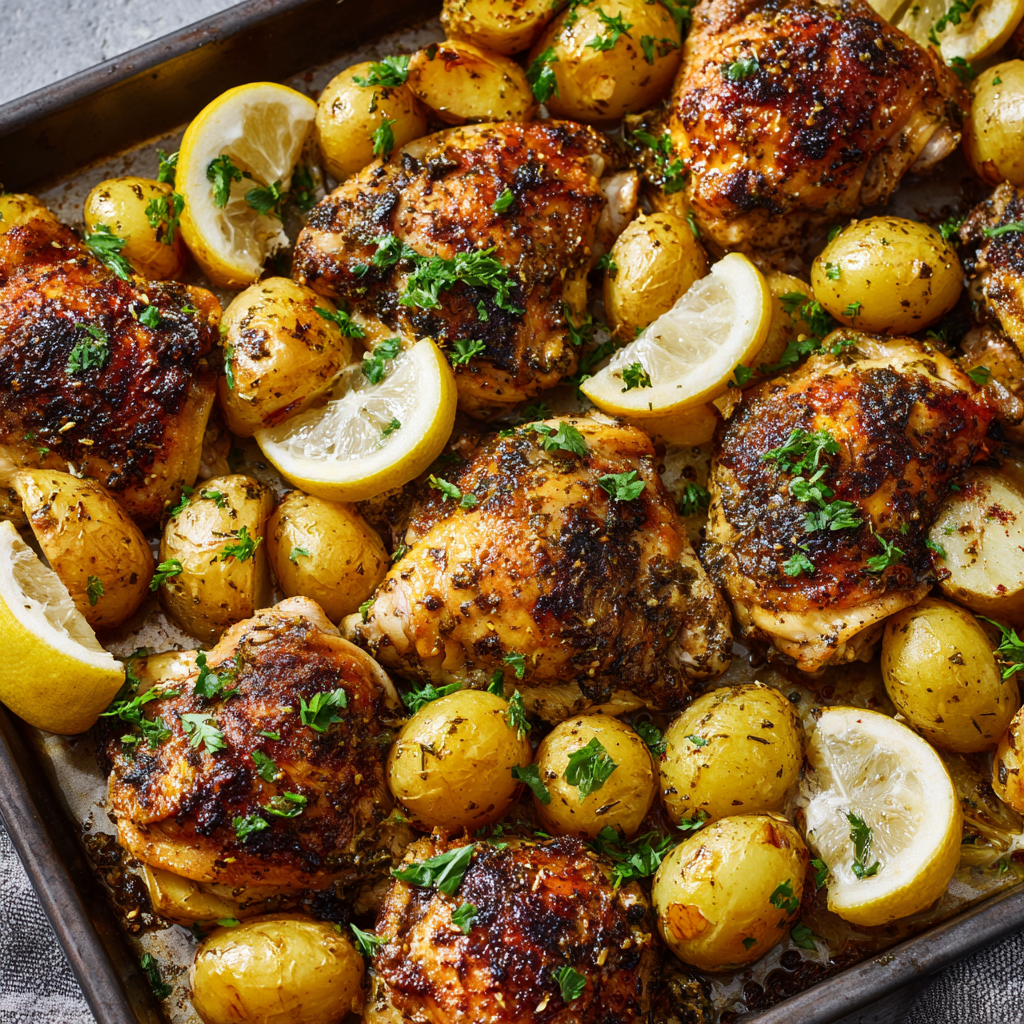 Greek Chicken and Potatoes