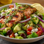 Mediterranean Avocado Salmon Salad