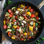 Mediterranean Ground Beef Stir Fry