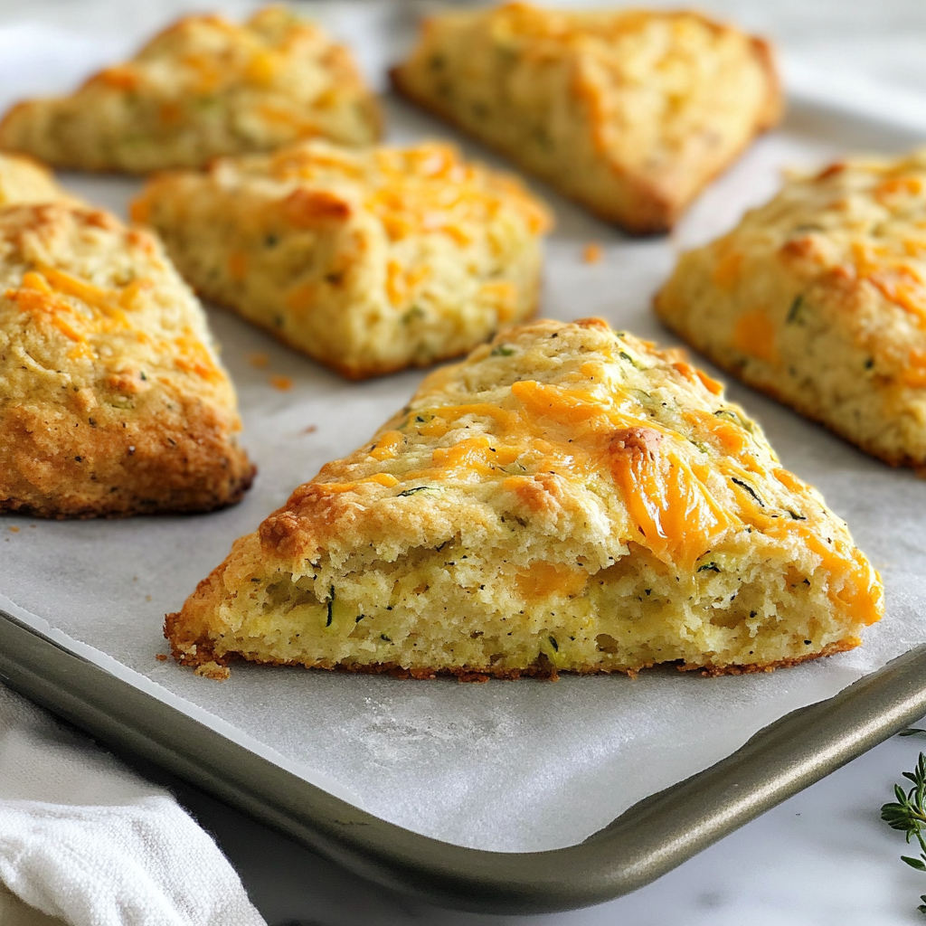 Zucchini Cheddar Scones