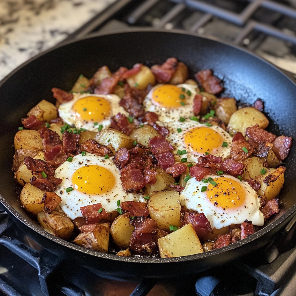 Bacon, Egg & Potato Hash