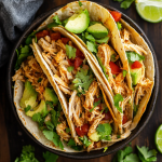 Healthy Crockpot Chicken Tacos