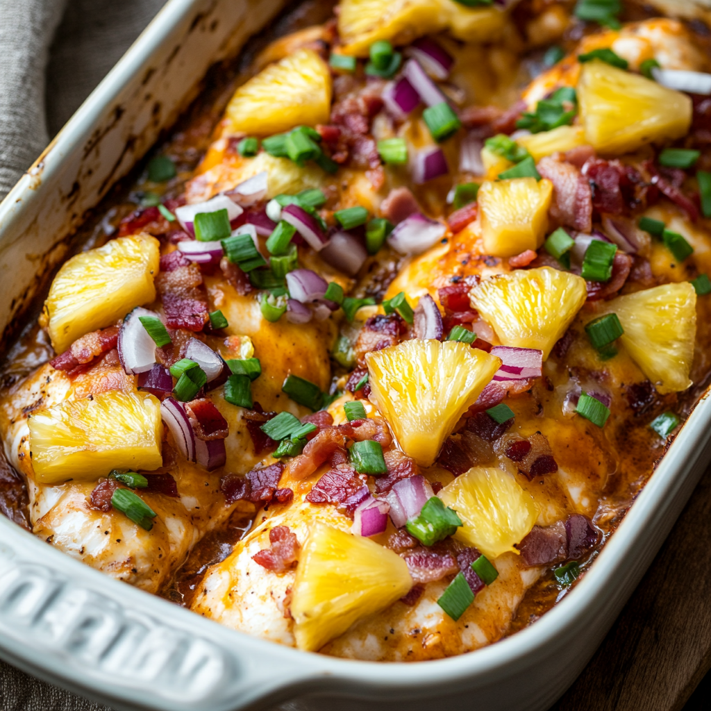 Bacon Pineapple BBQ Chicken