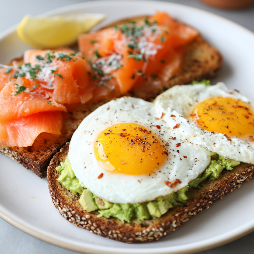 Smoked Salmon & Avocado Breakfast Toast